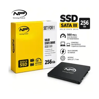Disco sólido SSD NP NPX de 256 GB SATA III de 2,5" para portátil y PC